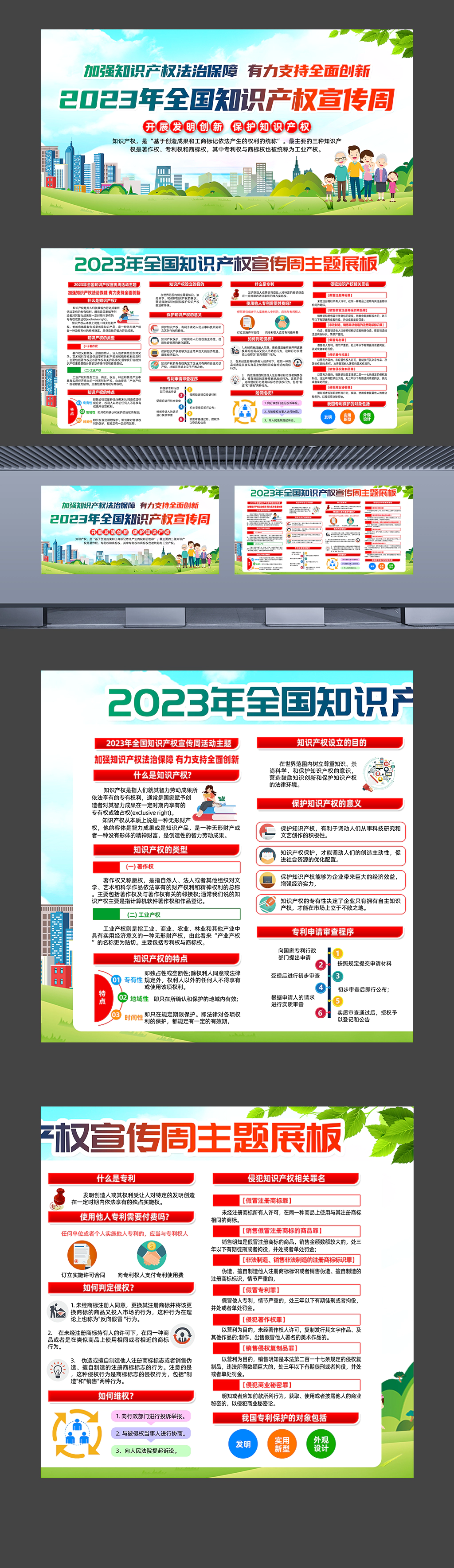 2023年全国知识产权宣传周主题展板