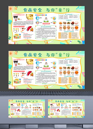幼儿园食品安全知识宣传展板